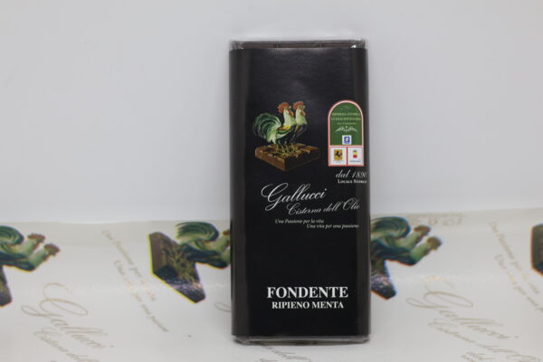 TAVOLETTA  FONDENTE RIPIENA ALLA MENTA