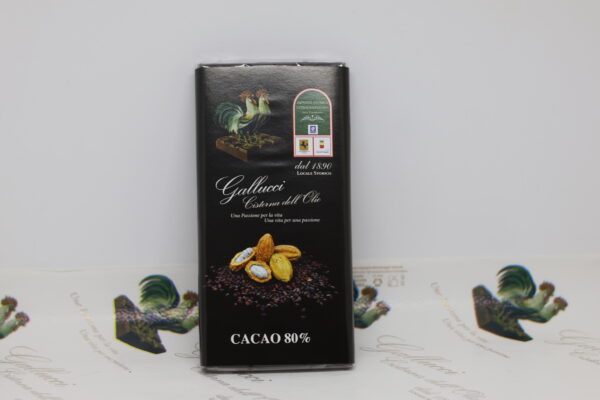 TAVOLETTA FONDENTE CACAO 80%